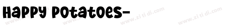 Happy potatoes字体转换
